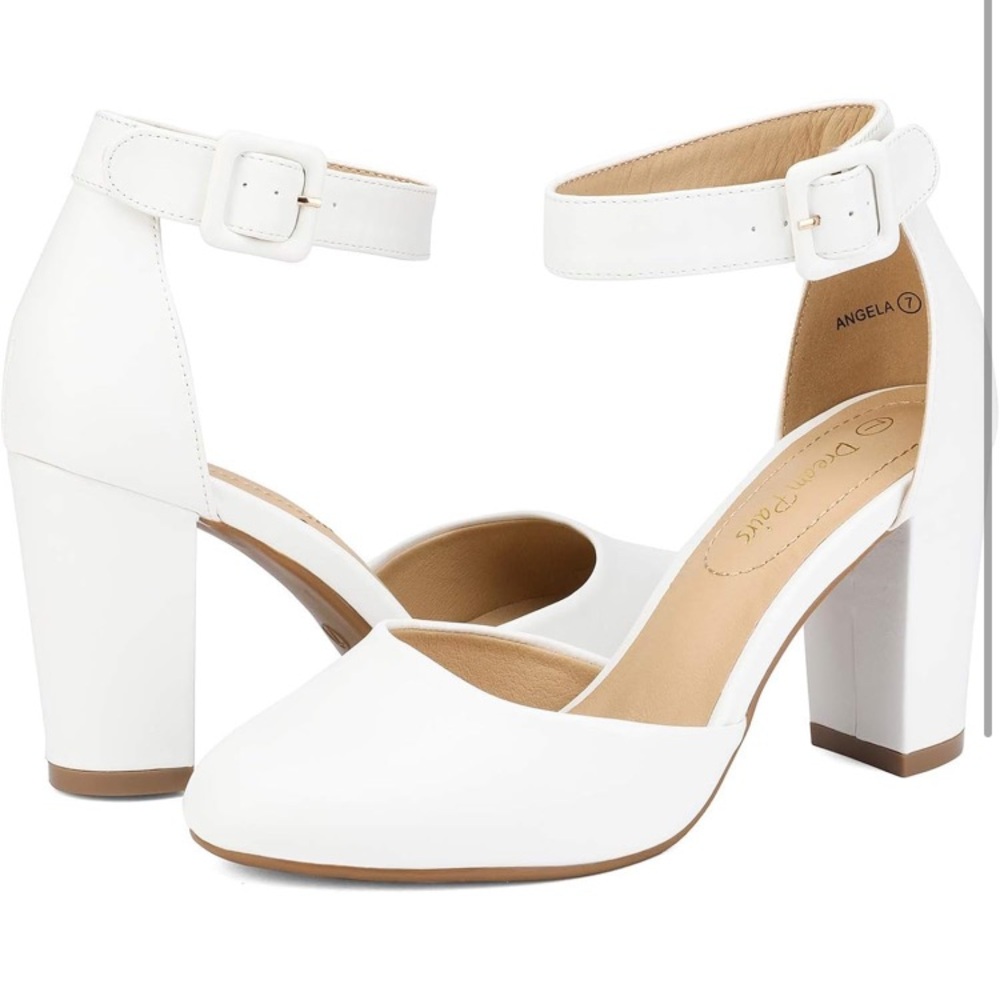 Stunning High Heel Wedding Pumps Shoes for Women - Closed Toe, Chunky, Comfortab